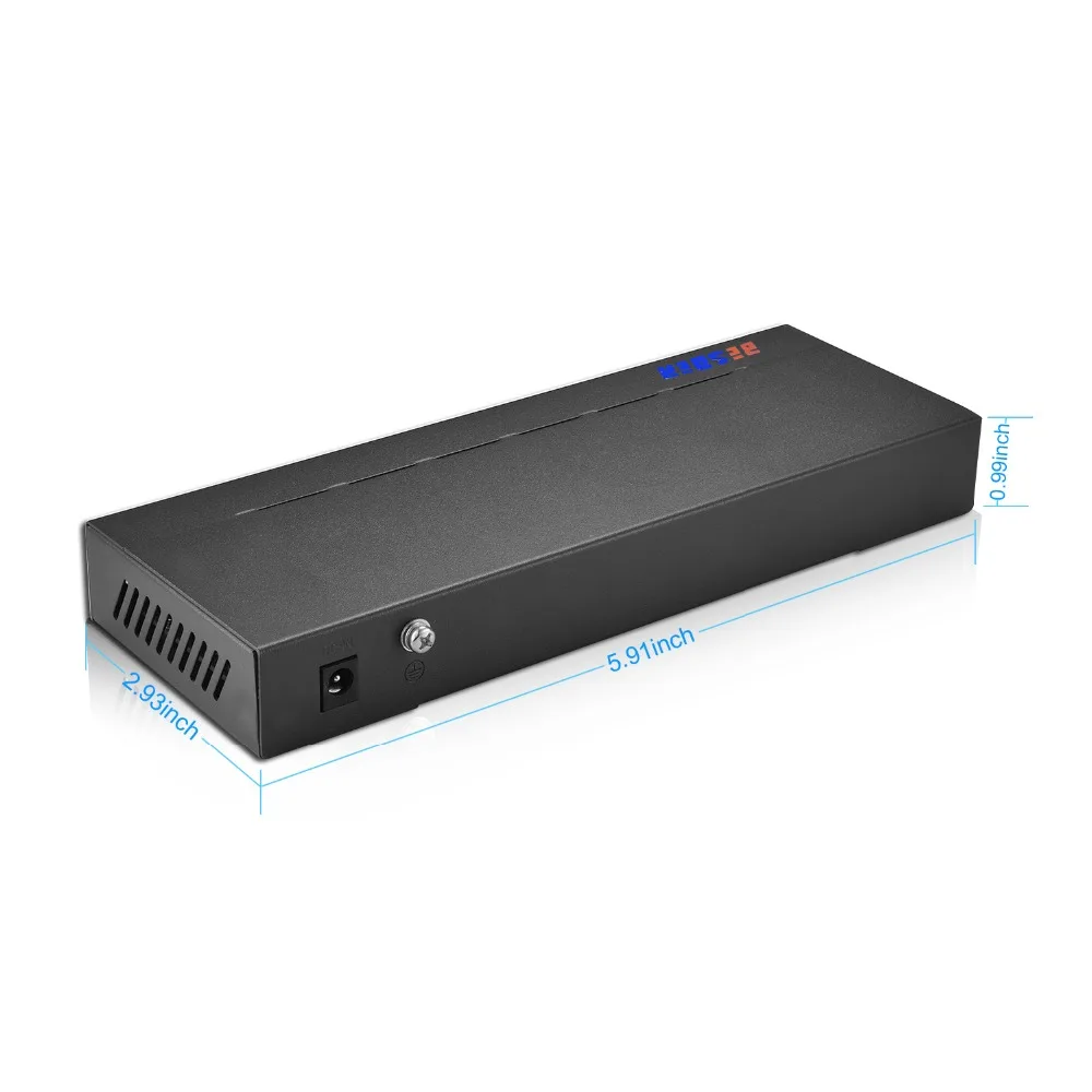 BESDER 802.3af/at 8CH POE коммутатор 10 портов 10/100 Мбит/с CCTV переключатель 250 передача сигнала
