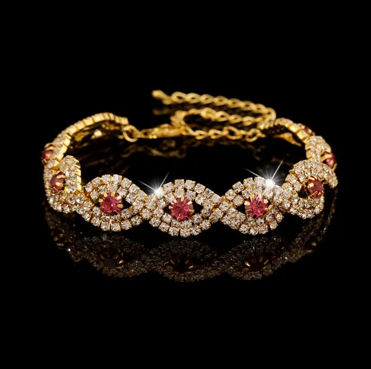 Модный женский браслет 2017 подарок на день Святого Валентина золотые покрытые