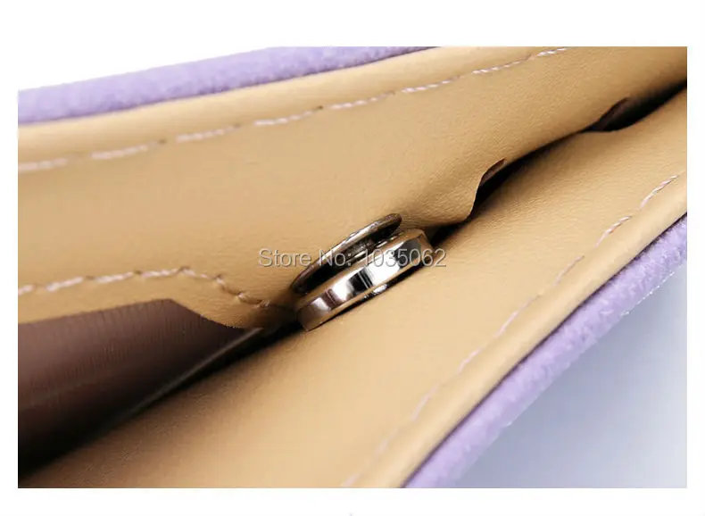 Suede Matt PU Leather Women Long Credit Card Wallet Student Fashion No Zipper Multi Retro Cheap Clutch Wallets Purple Purse | Багаж и