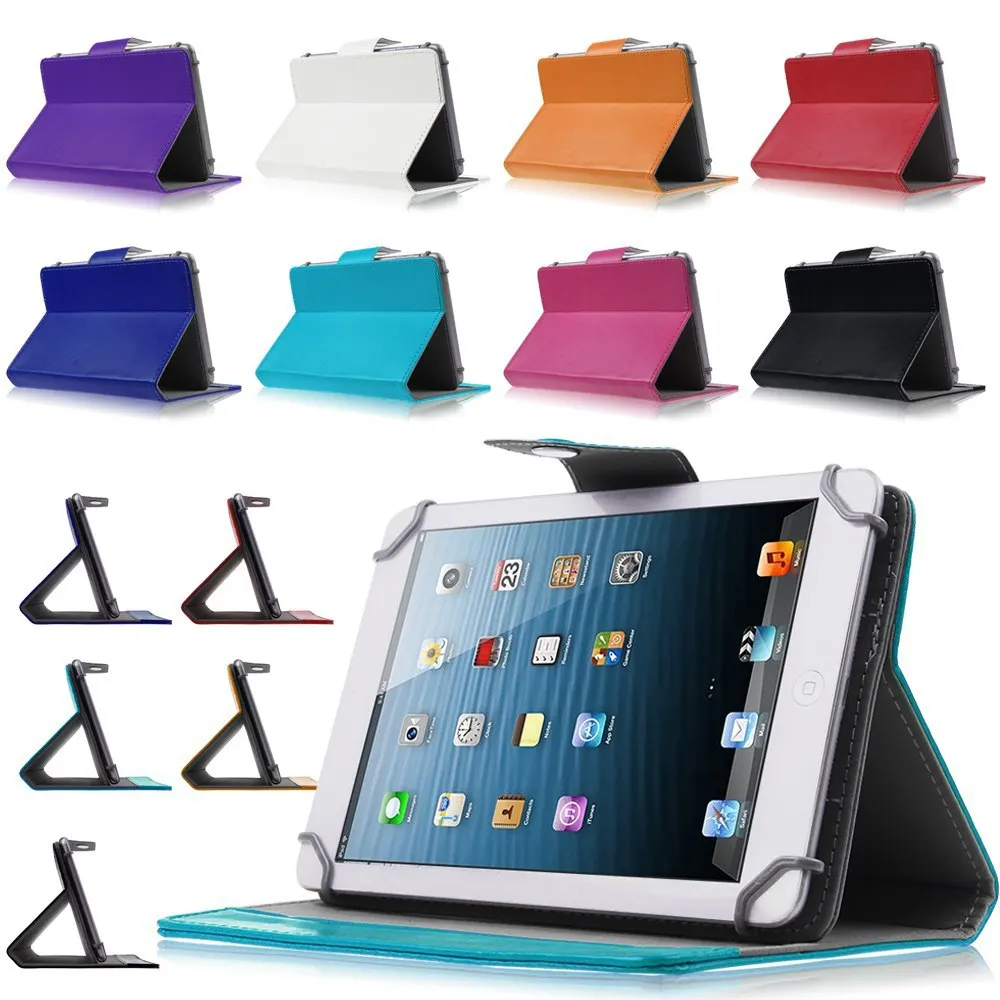 Universal Cover for 10.1 Inch Tablet BQ Aquaris M10 Ubuntu Edition/Tesla 2 W10 PU Leather Stand Case with Camera Hole | Компьютеры и