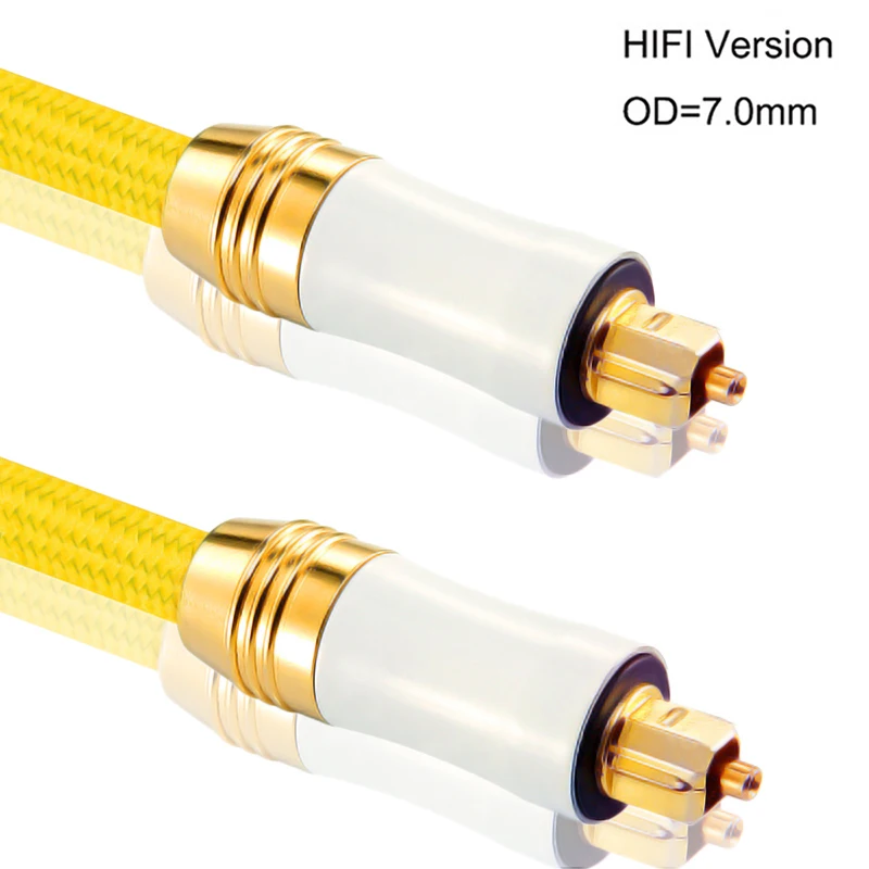 Оптический кабель kuyiohi Fi 0 5 м 1 2 3 HIFI цифровой звук SPDIF Toslink аудиокабель
