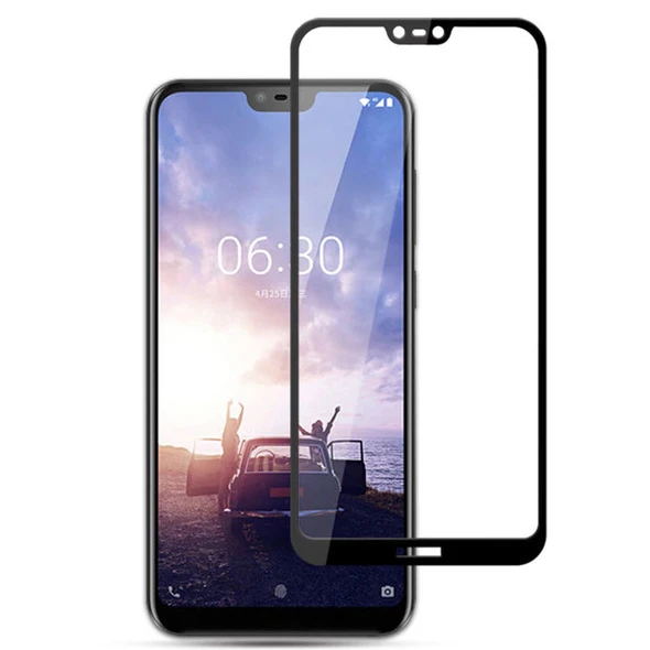 Защитные пленки с полным покрытием экрана для Nokia 6 1 Plus устойчивая к царапинам