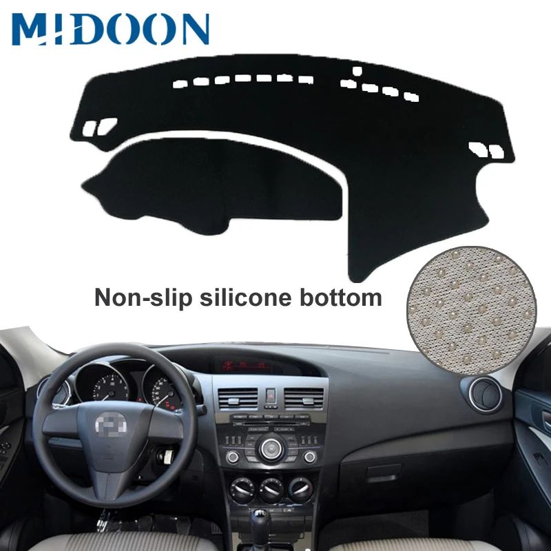 MIDOON крышка приборной панели автомобиля для Mazda 3 M3 BL 2009 2010 2011 2012 2013 Автомобильная приборная панель коврик приборной панели Ковер Анти-УФ Противоскользящий