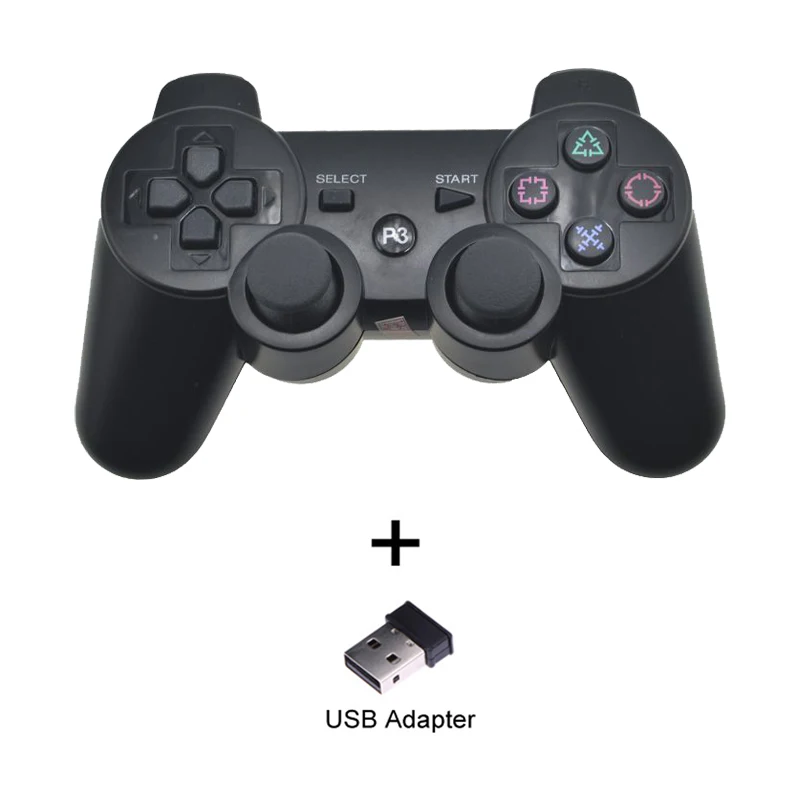 Black Беспроводной пульт управления Bluetooth для PS3 геймпад для Dualshock 3 джойстик, управление для Playstation 3 двойная вибрация SIXAXIS консоль - Цвет: Black