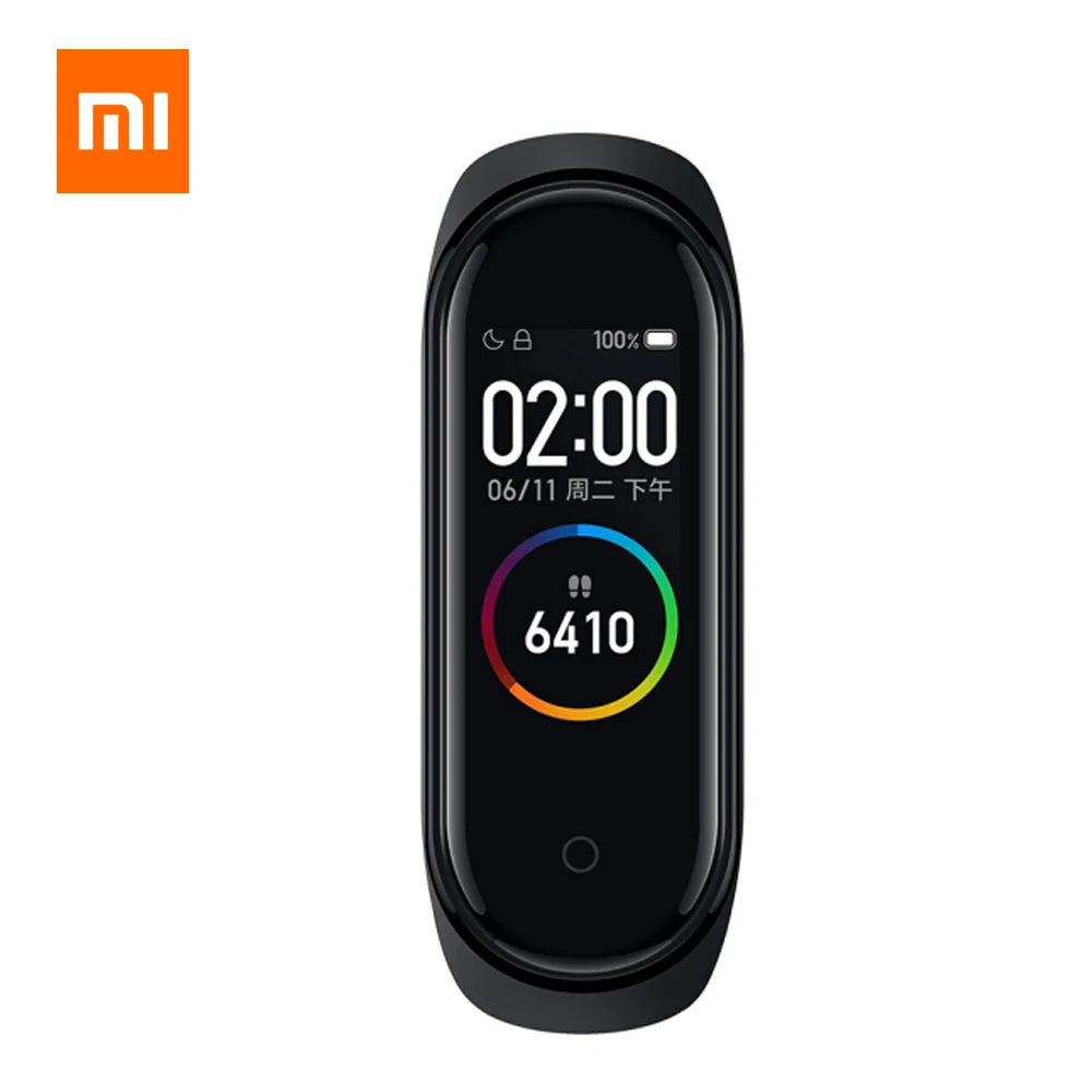 Xiaomi Mi браслет 4 умный английский Русский Испанский фитнес-браслет с частотой сердечных сокращений 135 мАч Bluetooth 5,0 50 м водонепроницаемый