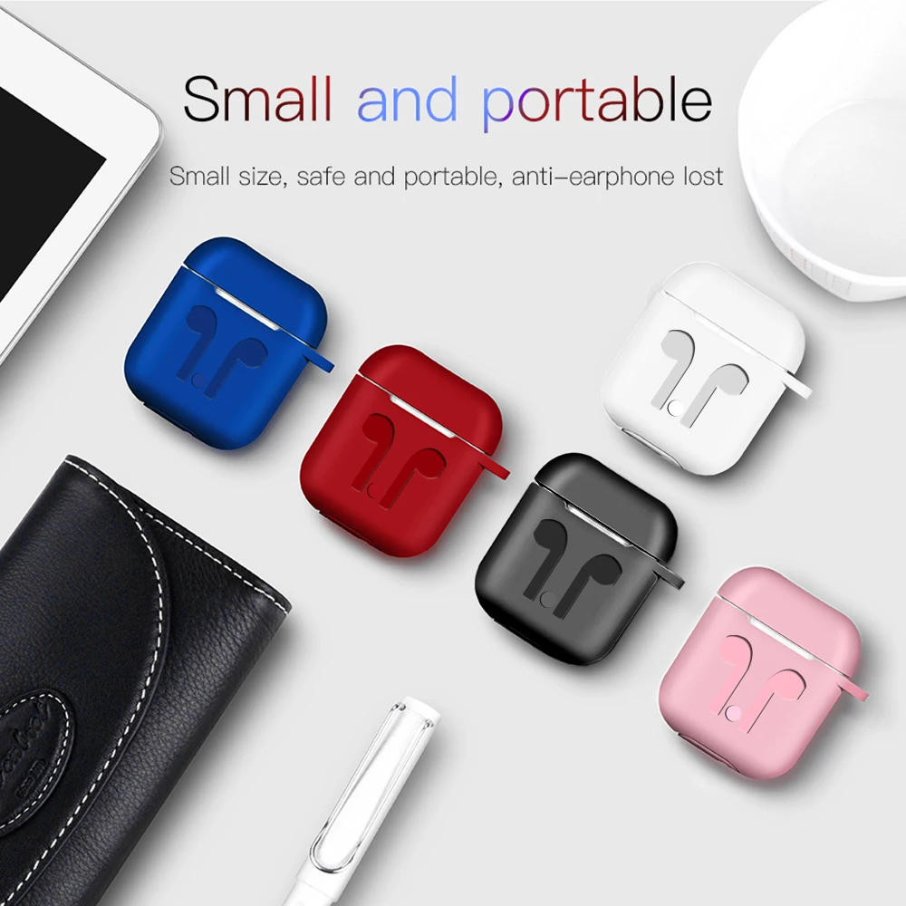 Caletop чехол для Airpods беспроводное покрытие для наушников для Airpod аксессуары i12 i10 TWS наушники защитные наушники мягкий чехол s