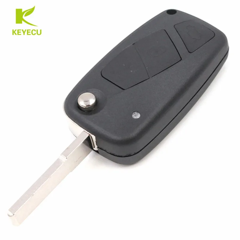 KEYECU сменный дистанционный ключ 3 кнопки 434 МГц PCF7946AT для Fiat 500 Doblo Punto Qubo Peugeot Bipper Citroen