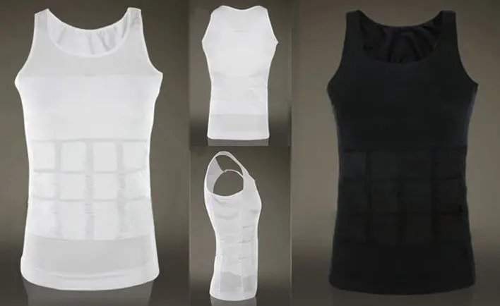 Мужской облегающий Формирователь живота жир нижнее белье майка корсет