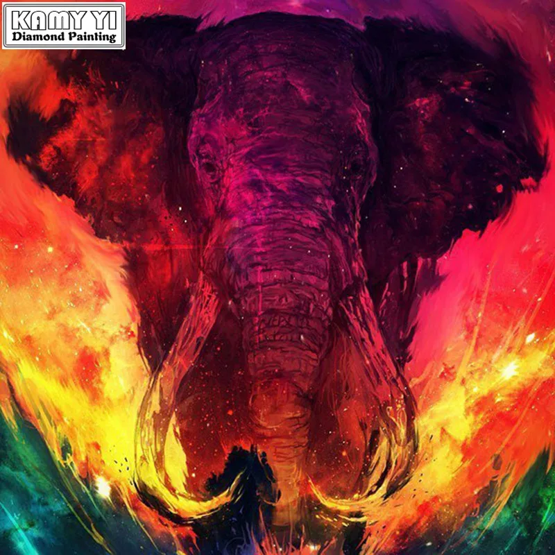 Стразы живопись кристалл домашний декор DIY алмазная квадратный/круглый слон