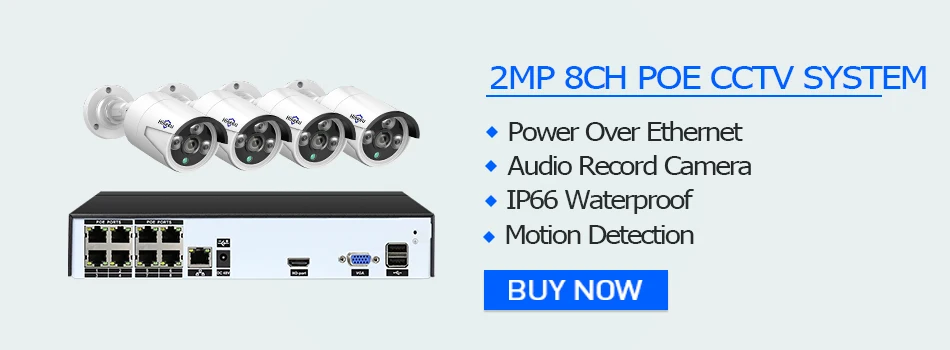 Hiseeu H.265 H.264 4/8CH POE NVR, ip-камера безопасности, видеонаблюдение, система видеонаблюдения, P2P ONVIF, 2MP/5MP, сетевой видеорегистратор