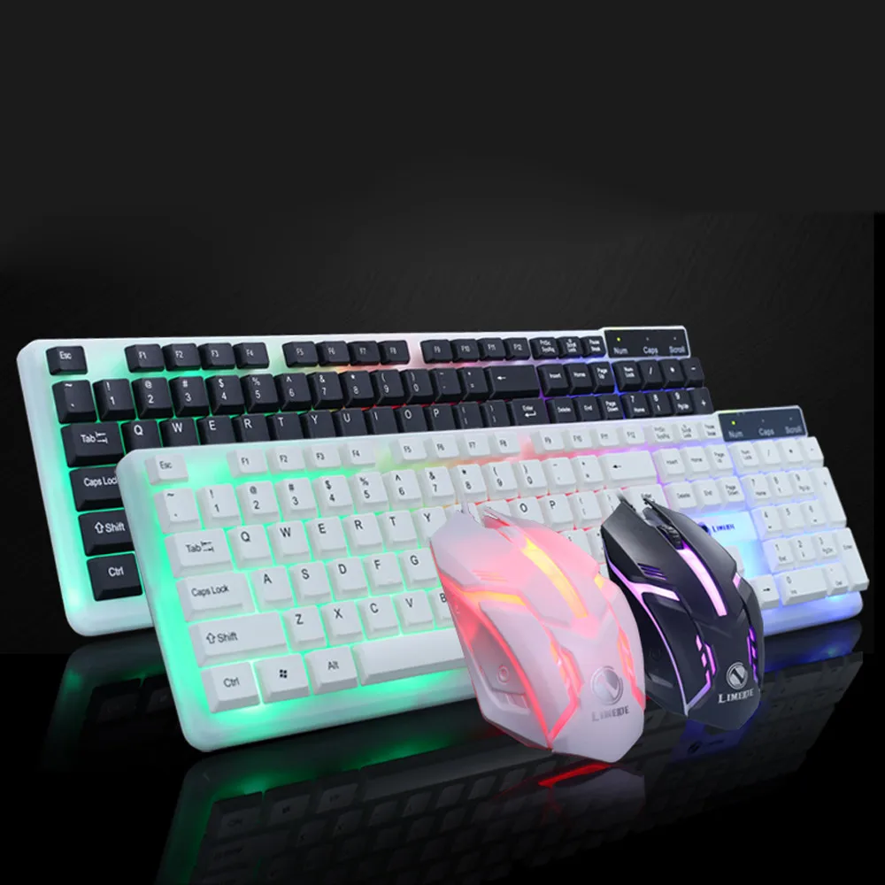 ZELOTES высокое качество T11 красочная СВЕТОДИОДНАЯ Подсветка USB проводной ПК
