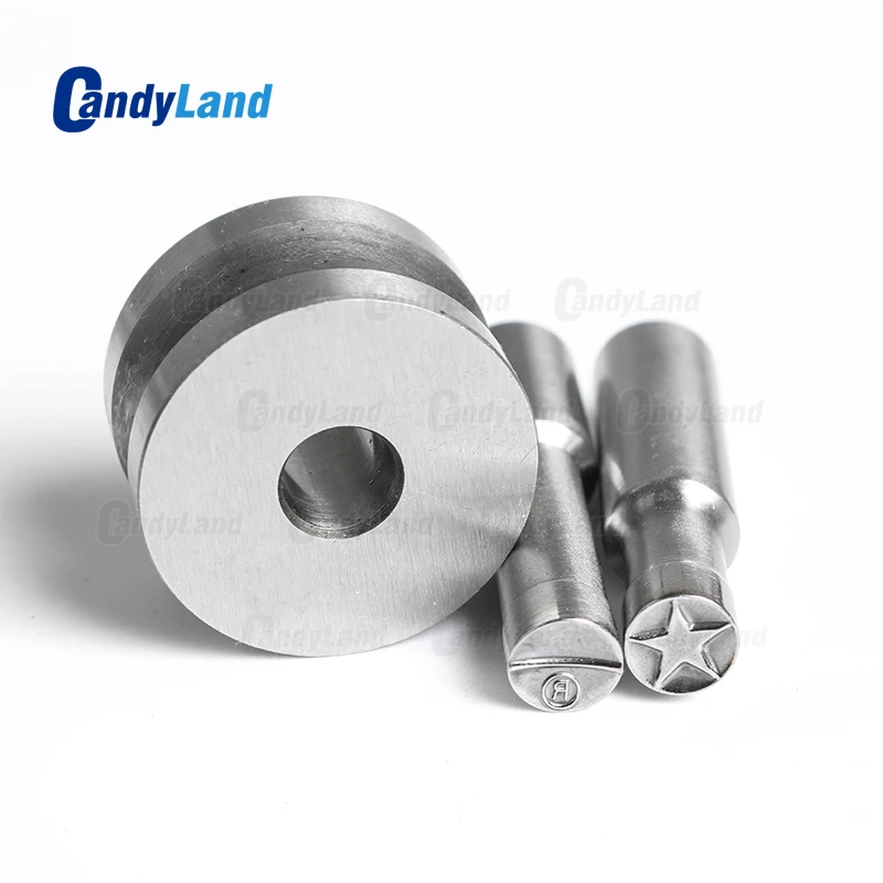 

CandyLand Star R Milk Tablet Die 3D Pill Press Mold Candy Punching Die Custom Logo Calcium Tablet Punch Die For TDP5 Machine