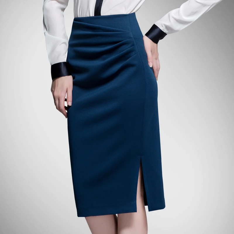 Лидер продаж юбка в клетку с бантом и волнистым узором на молнии стиле ампир