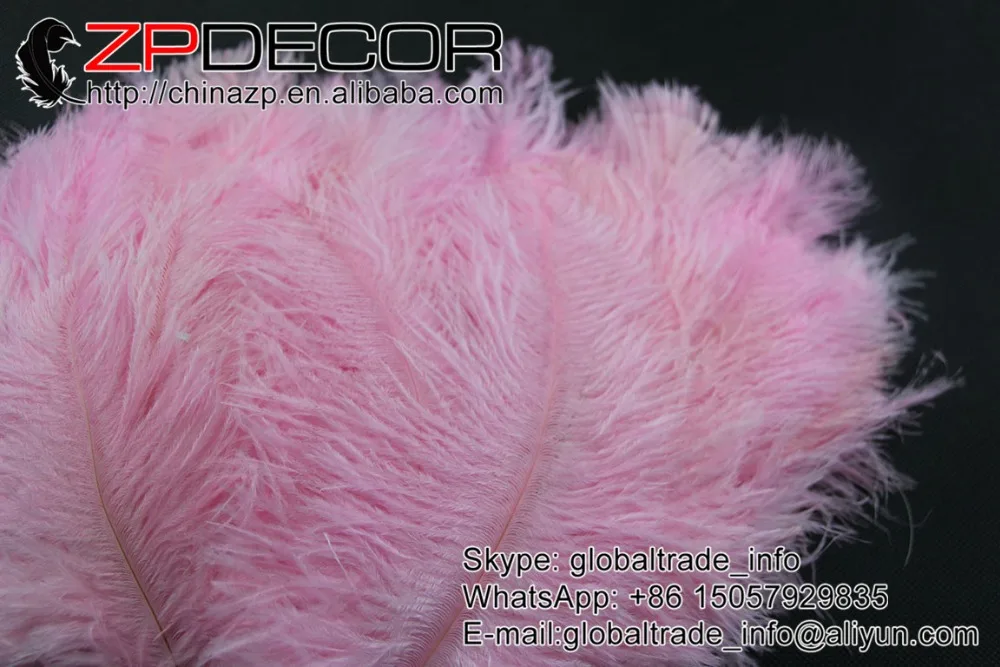 ZPDECOR 100 шт./лот 25 30 см (10 12 дюймов) ручной выбор дешевые светло розовые окрашенные