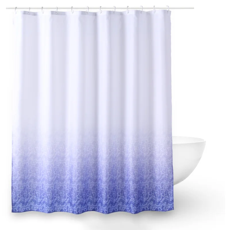 

Creative new shower curtain waterproof polyester gradient printing shower curtain bathroom partition Home Decoration curtain
