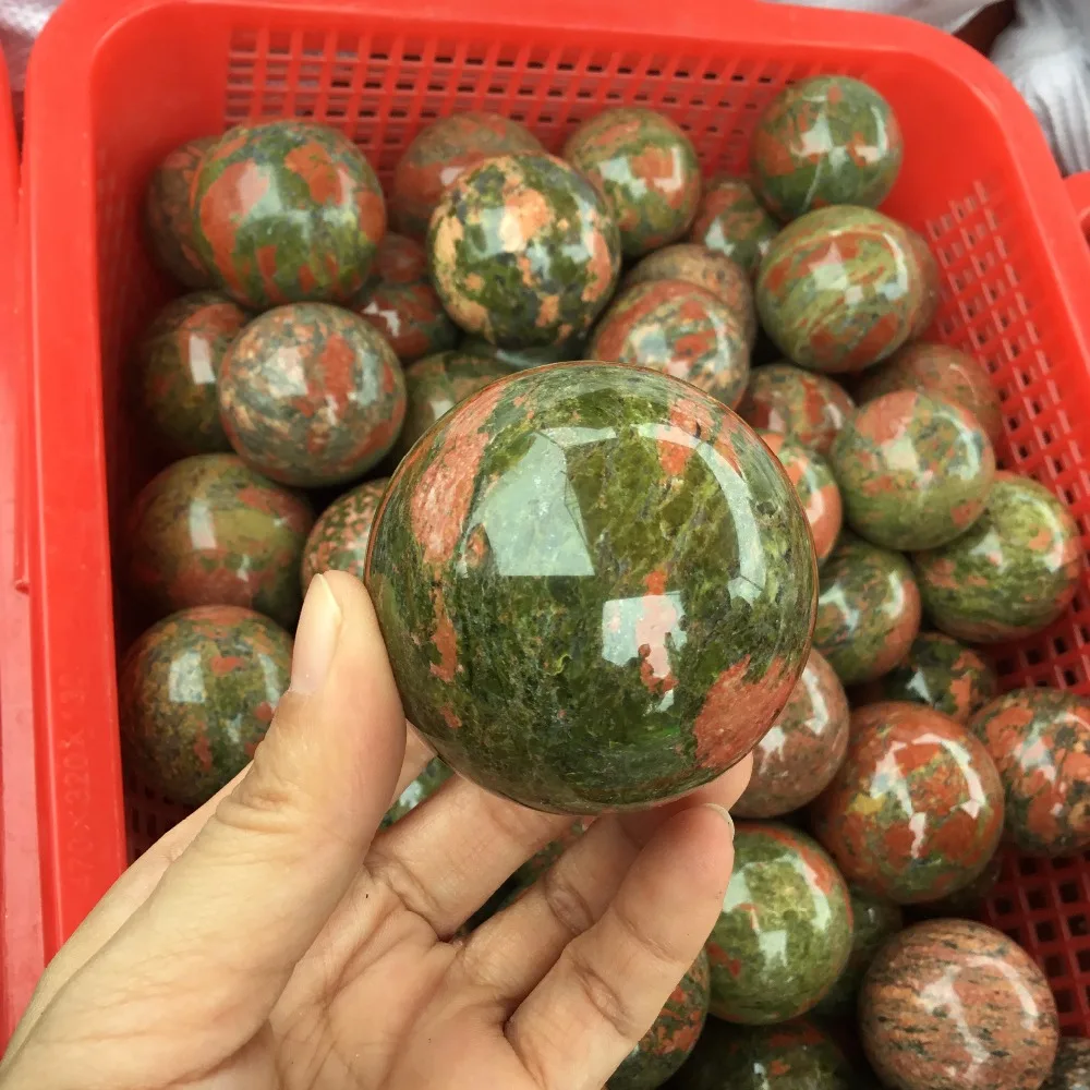 Шарики из натурального драгоценного камня полированная кристаллическая Сфера