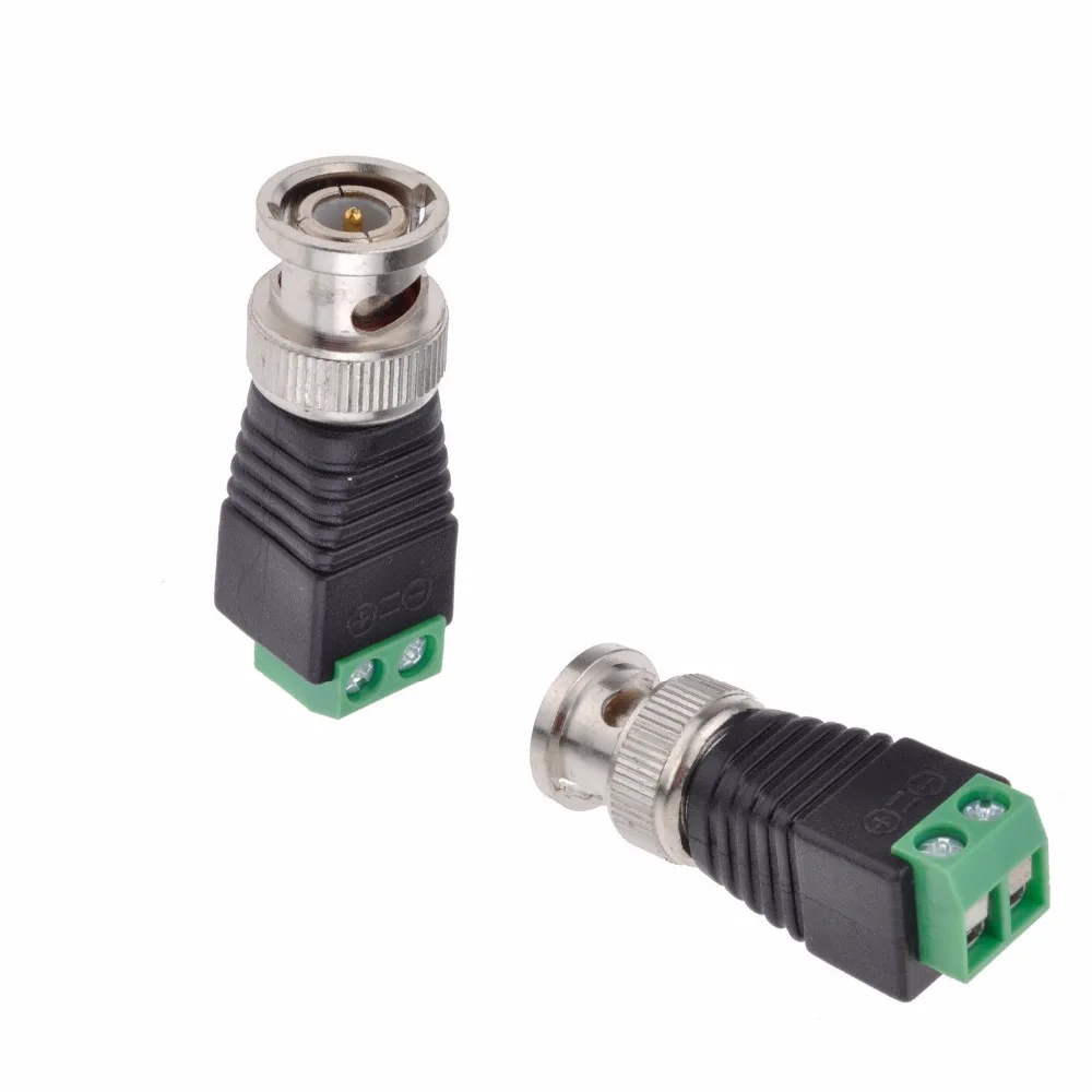 Винтовой разъем Coax Cat5 Cat6 UTP к BNC коаксиальный видео балун адаптер для камеры
