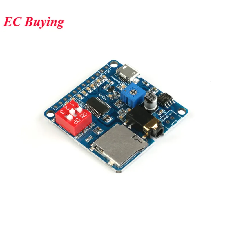Модуль воспроизведения голоса DY SV5W MP3 Плата модуля WAV декодирование триггера
