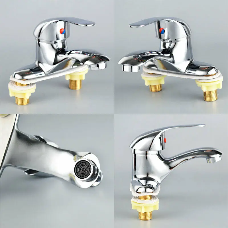 Водопадный смеситель для ванной комнаты с одной крышкой для раковины Vanity Vessel Sinks, холодная и горячая вода, крепление на платформе.