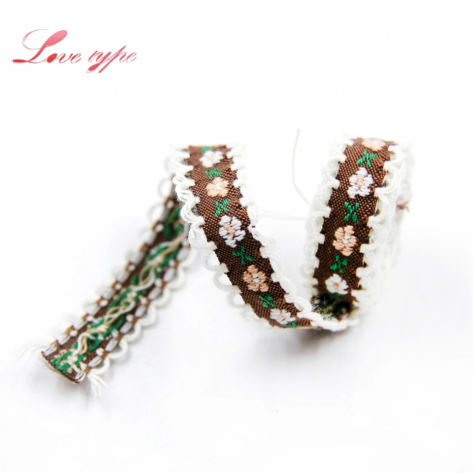 5rard/Lot Folk Custom Polyester Cotton Material Lace Ribbon For Home Decoration Accessories DIY Sewing Wedding Handmade Supplies | Дом и сад