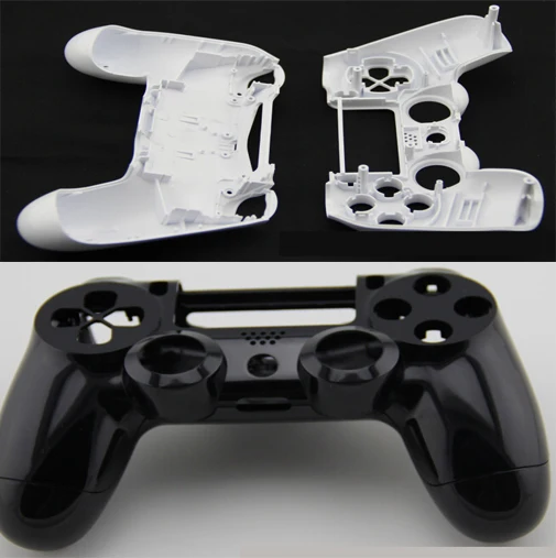 Гладкий черный/белый чехол для замены корпуса защитный PS4 Playstation 4 игровой