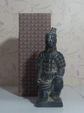 G 30 cm Terra Cotta воины глиняные солдатики статуя династии Цинь старый античный - Цвет: G 30 cm