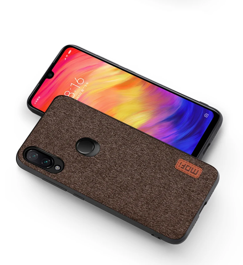 Для Xiaomi Redmi note 7 Чехол global cover противоударный capas бизнес черный Встроенная задняя крышка MOFi redmi note 7 pro Чехол