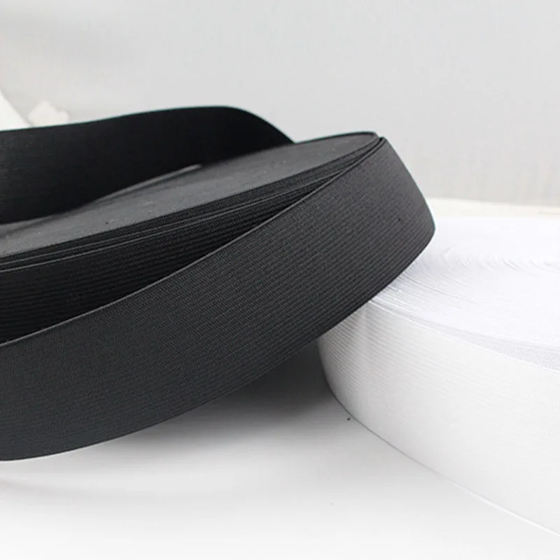 2 метра Швейные аксессуары вязаная эластичная лента шириной 35 мм белая и черная