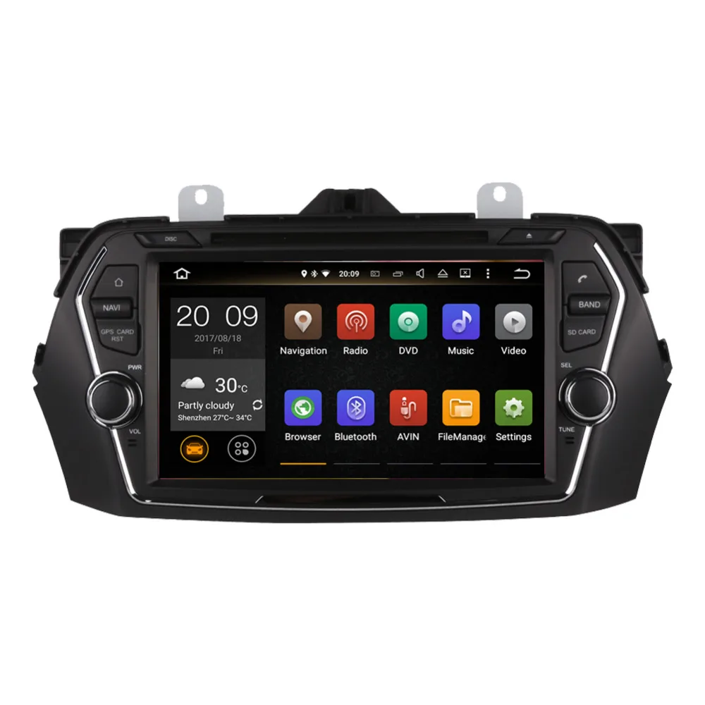 8-дюймовый Android 7 1/8 0 Octa Core 4GB RAM Автомобильный GPS-навигатор с мультимедийным