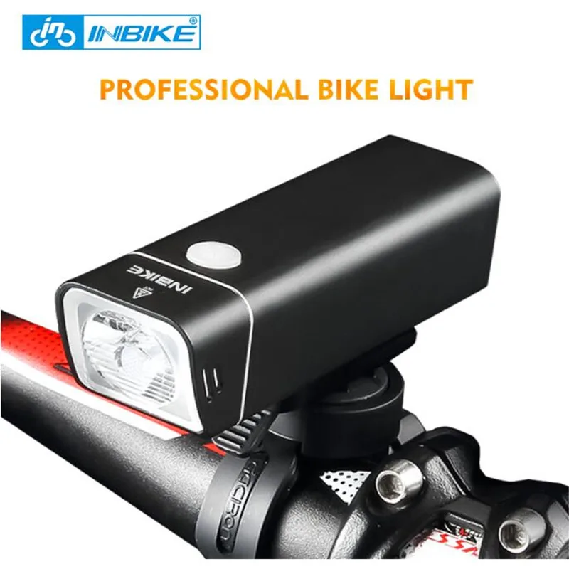 INBIKE 2020 Новый Usb Перезаряжаемый велосипедный фонарь передний руль Велоспорт