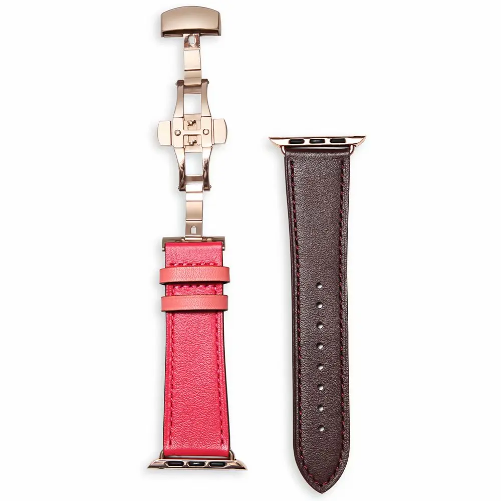 

Real Leather Watch Strap Compatible for Apple Watch Good Quality Cowskin Replacement Band for Apple Watch Series 2/3/4