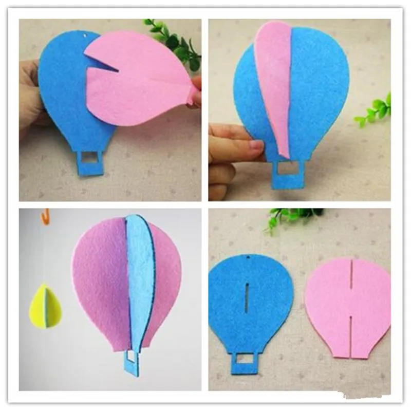 Happyxuan нетканый Войлок Ткань ремесло зонтик горячий воздушный шар DIY креативный