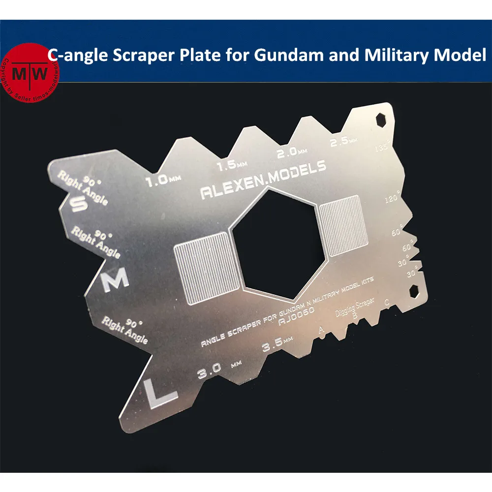 Скребок Alexen Модель C angle инструменты для ремонта кромок пластины Gundam и Armor набор