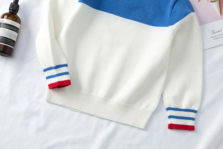 New Baby Girls Sweater Autumn Spring Kids Knitwear Boys Pullover Sweater Stripe Knitted Sweater Children's Clothing
