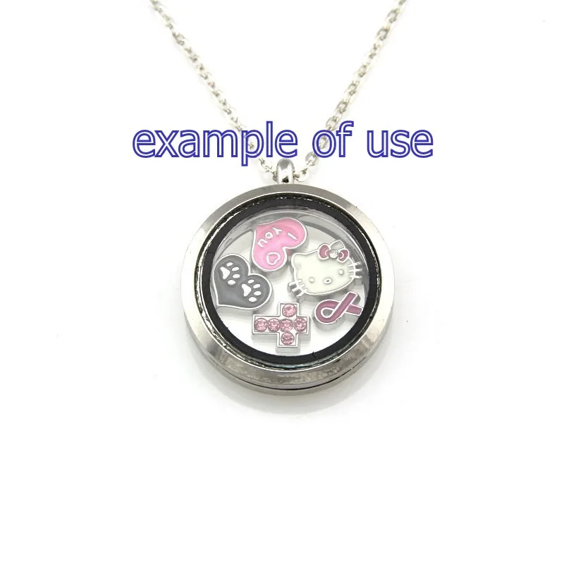 5 шт. круглые магнитные очки для Стекло жизни памяти с плавающей очарование