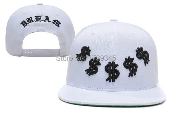 new Dream Snapback hats white black Cheap mens women most popular hip hop gorras bones xindonfan baseball caps | Аксессуары для