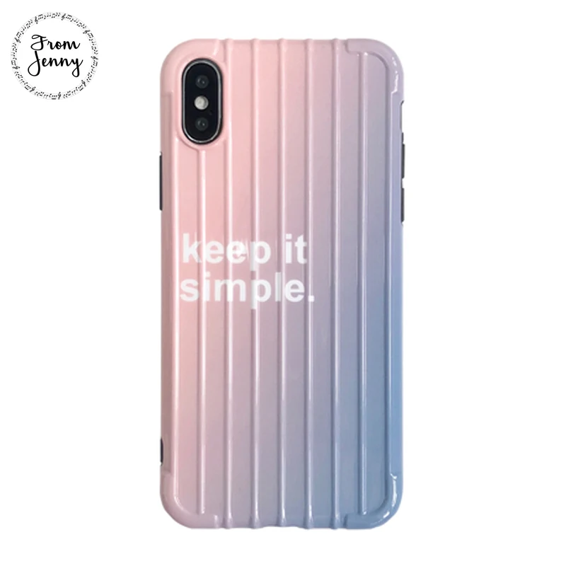 От Jenny Gradient английские буквы для iPhone x xr xs max 6 6s 7 8 Plus bump stripe TPU Защитный Мягкий чехол