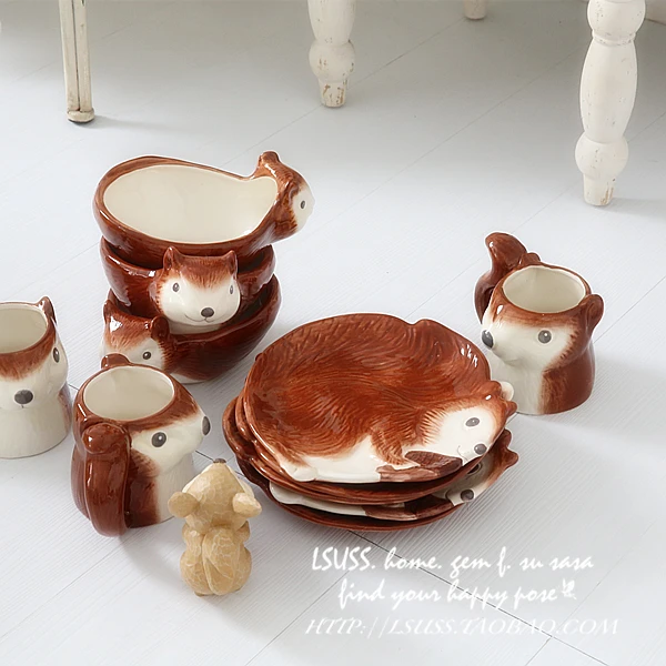 2015 новый белка фарфор керамика домашнего декора украшения моделирования