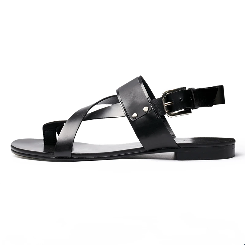 Лидер продаж мужские сандалии-гладиаторы из натуральной кожи Вьетнамки с