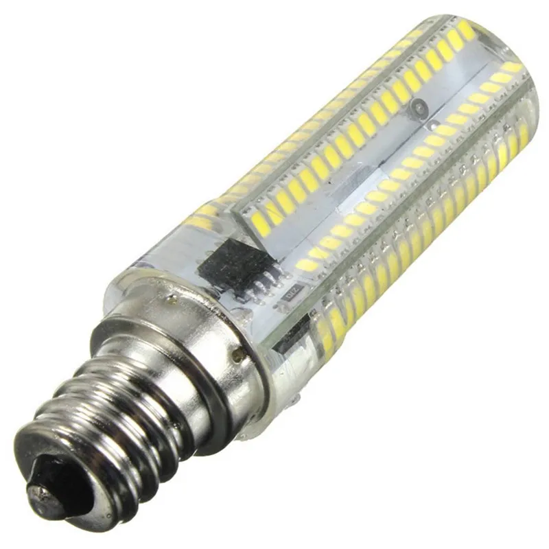 Светодиодный силиконовый шарик E12 8 Вт 152 SMD 3014 затемнения чистый теплый белый свет