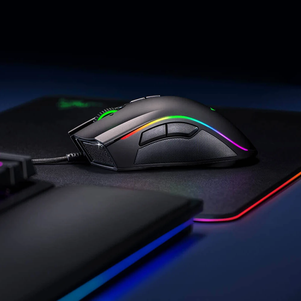 Проводная игровая мышь razer Mamba Elite 16000 dpi, 5G, оптический сенсор, светильник Chroma, эргономичная игровая мышь для ПК, геймера, ноутбука