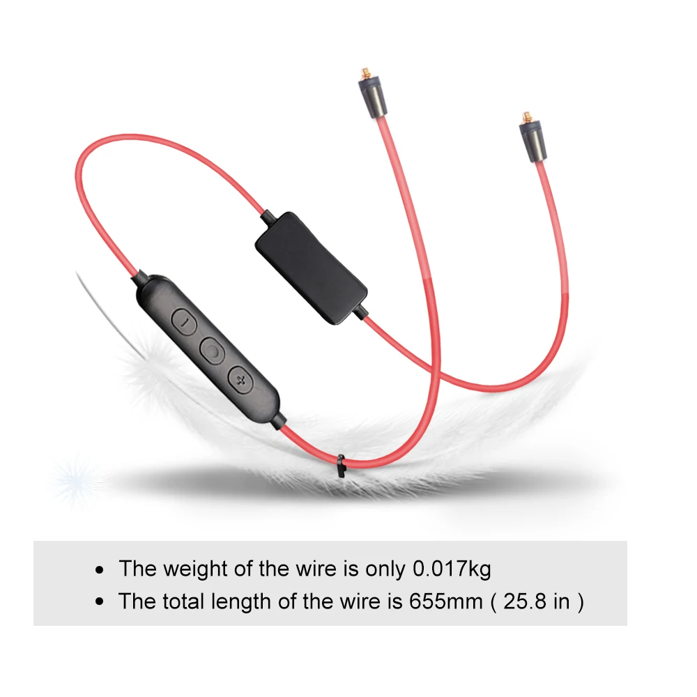 OKCSC Bluetooth 4.2 Earphone Cable MMCX Interface Headset Detachable Cables with Mic Button Control for IOS Android xiaomi huawe |