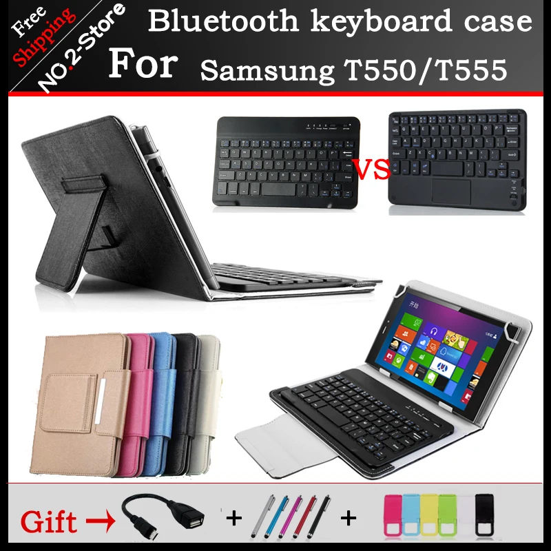 Portable wireless Bluetooth Keyboard Case For Sumsung Galaxy Tab A 9.7 T550/T555 inch Tablet PC Free shipping+gift | Компьютеры и офис