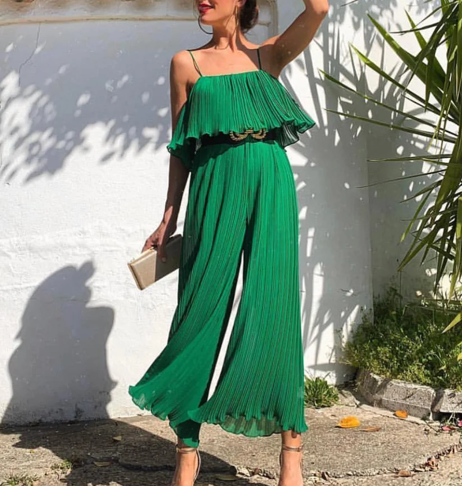 Женское боди с рюшами Vadim летнее плиссированное платье без рукавов широкими