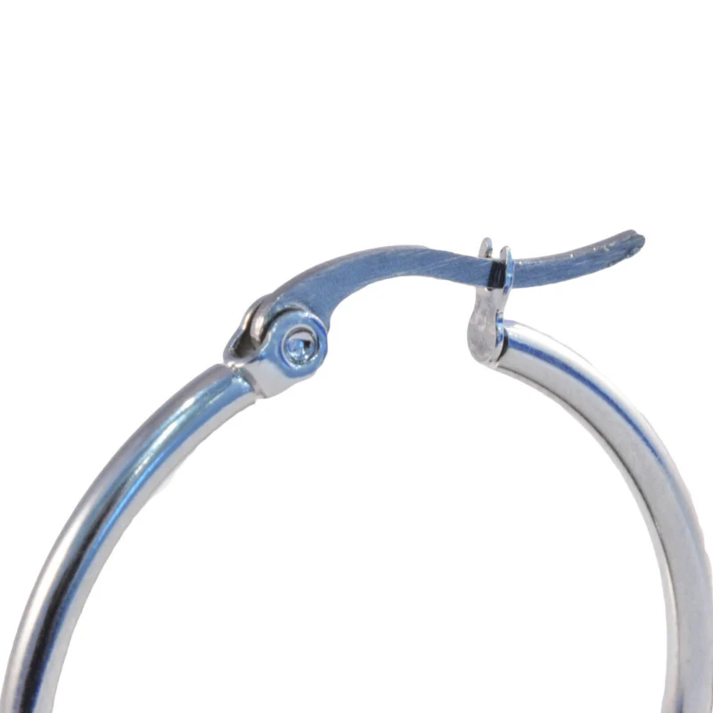 

Hot Silver/Gold Color Large Circle Hoop Earrings Round Earrings For Women Gift Stainless Steel Earrings Fashion Jewelry