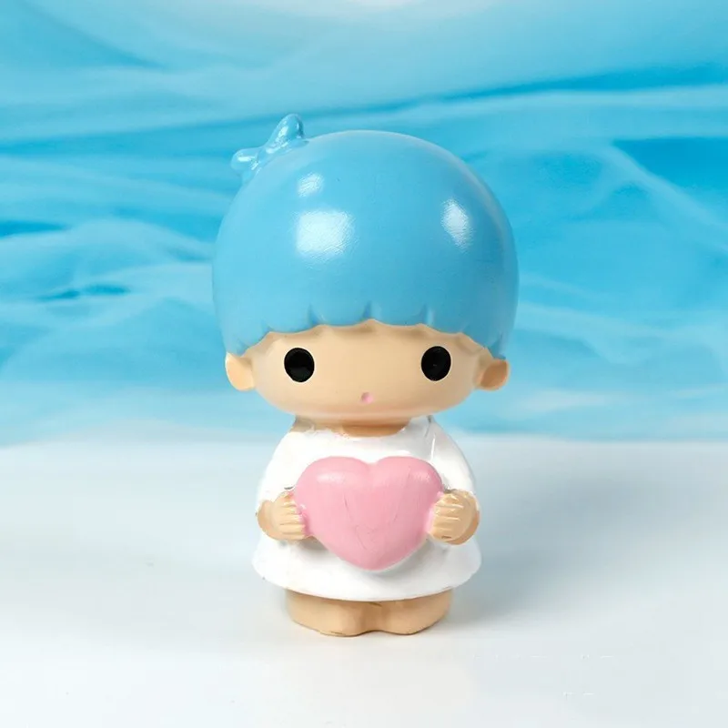 blue Сердце Звезда кукла торт Топпер один первый день рождения девочка мальчик вечерние свадебные торты десерт украшения детские товары - Цвет: blue