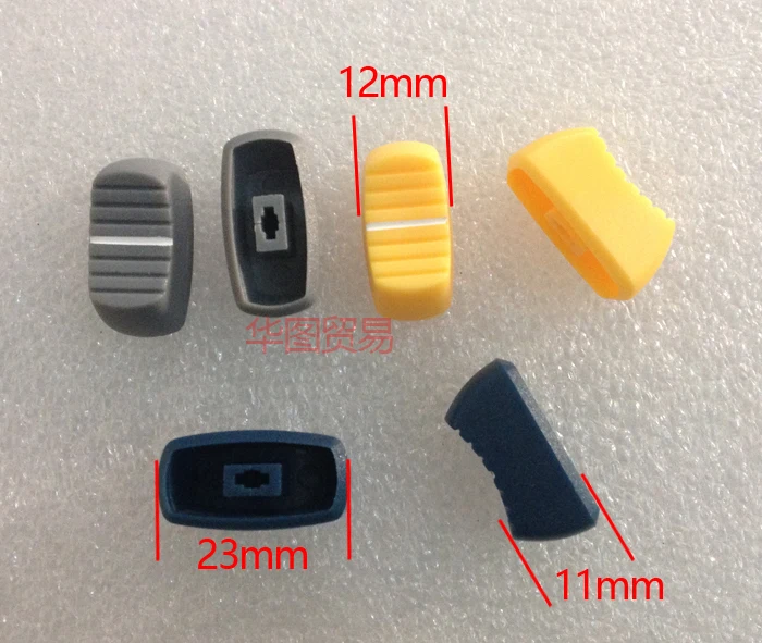 

120pcs mixer Playing discs DJ potentiometer fader knob cap / audio volume switch adjustment fader cap / potentiometer top