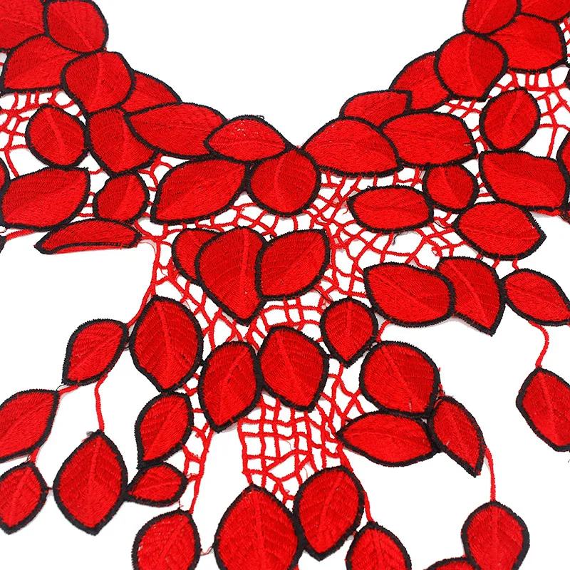 1 шт. кружевная ткань с вышивкой в виде красных листьев|accessories bicycle|accessories