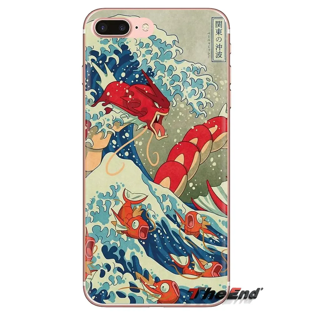 Для Xiao mi 4 5 5s 6 A1 A2 5X6X8 9 Lite SE Pro Max Mix 2 3 S чехол для телефона большая волна от Kanto pokemon |