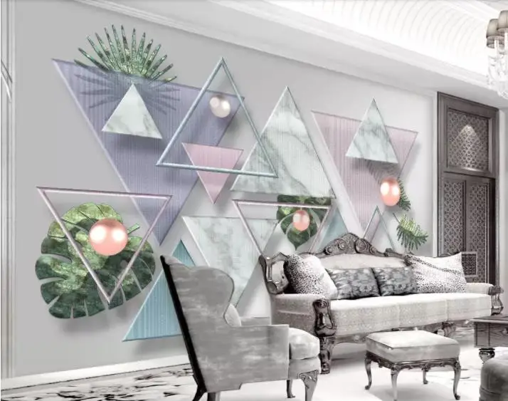 

Пользовательские фотообои геометрический мрамор для гостиной 3d обои для стен домашний декор для детской комнаты современные обои
